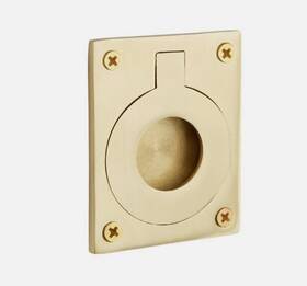 338386 Signature Hardware Pid 297343 - Brass Ring Pull Polished And Lacquered Brass-polished