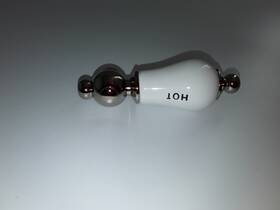 Nb-146-polished Signature Hardware Pid 461439 302620 Porcelain Lever Handle Hot - For Nickel