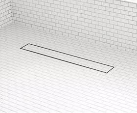 313365 Signature Hardware Pid 514225 24 Inch Cohen Linear Tile-in Shower Drain - Matte Black