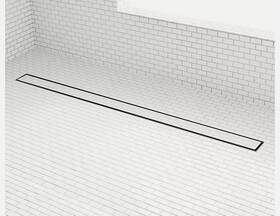 305354 Signature Hardware Pid 514243 60 Inch Cohen Linear Tile-in Shower Drain - With Flange Matte Black