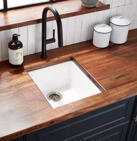 317149 Signature Hardware Pid 529820 16 Inch Holcomb Undermount Granite Composite Sink -cloud White