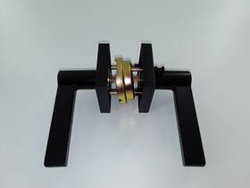 365177 Signature Hardware Pid 543774 Mabry Privacy Set - Lever Handles Matte Black