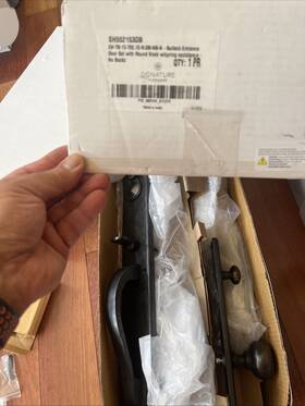 311274 Signature Hardware Pid 563144 Bullock Entrance Door Set With Round Knob Spring Assistence- No Backs