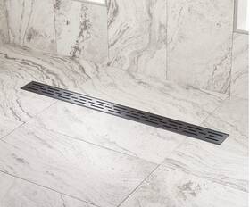 330602 Signature Hardware Pid 567720 36 Inch Effendi Linear Shower Drain-matte Black