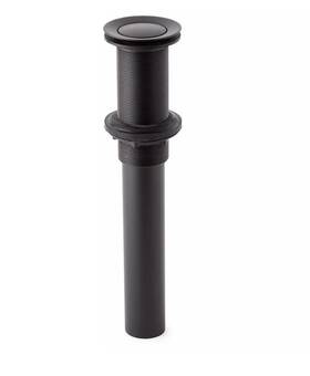 332340 Signature Hardware Pid 569417 Extended Press Type Pop-up Bathroom Drain-no Overflow -matte Black