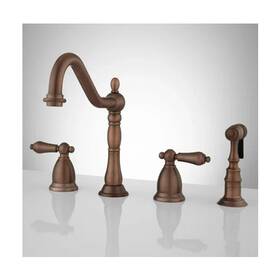 Signature Hardware Pid 570065 344343 Helena Widespread Kitchen Faucet With Side Spray