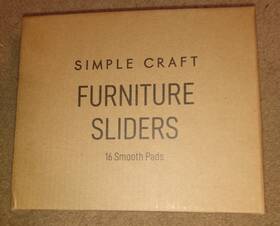 X002ucian1 Simple Craft New 16 Piece Furniture Sliders Smooth Plastic Easy Moving