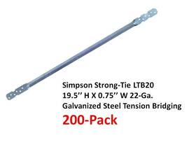 Ltb20 Simpson Strong-tie 044315478901 Tension Bridging Galvanized Steel 200-pack