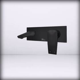 Sm-bf23mb Monaco Single-handle - Wall-mount Bathroom Faucet In Matte Black Ordinary
