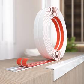So-pdzb410 Socein Peel And Stick Wall Molding Trim Corner 1.6inch W X 10ft L White