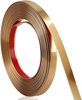 Gl-p10-lsj-5m Soengsau Brushed Gold Finish Molding Trim 196.8 Inch L X 0.4 W