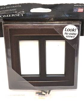 Swp805-070l Somerset Double Decorator Wall Plate Hidden Screws Oil-rubbed Bronze #662677