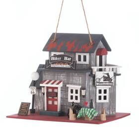 10016849 Songbird Valley Route 66 Biker Bar Birdhouse