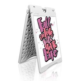Slasgn20 Sound Around Weatherproof Signboard Display - Outdoor Sidewalk Poster Message Board