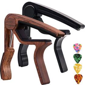 Ma10 Sound Harbor 614631445149 Guitar Capo 2 Pack Clamp For Acoustic Electric Bass Ukulele
