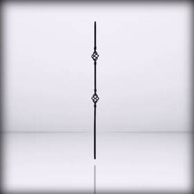 Sqi2b-mp12 Nuvo Iron - Interior Baluster Black