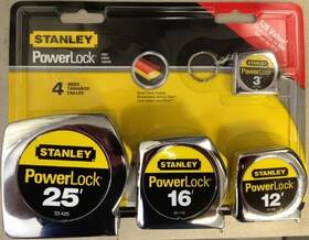 Stanley 076174959635 Tools Powerlock Tape Measures 4-pack