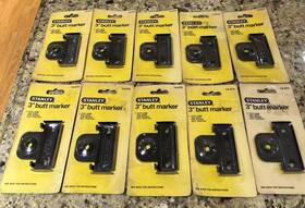 14-373 Stanley 10 - 3 Inch Butt Marker Cuts Jamb And Door For Proper Install. Nos