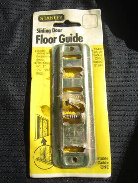 40-3540 Stanley New Old Stock Sliding Door Floor Guide Zinc Plated Steel #40-3540