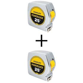 Stanley 885911006859 25 Ft. Powerlock Tape Measure 2-pack