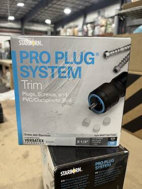 Pxtt357t250 Starborn Pro 2-1/2 Inch L Star Trim Head Deck Screws And Plugs Kit 375