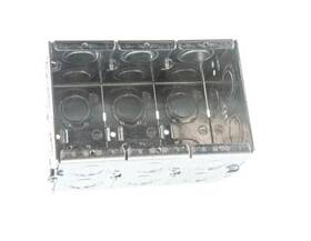 Steel City 785991920963 3-gang 71 Cu. Inch New Work Pre-galvanized Metal Gangable Masonry Box