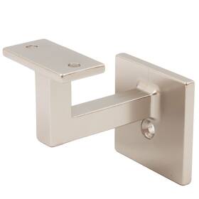 30161-15 Stone Harbor Hardware Contemporary Square Handrail Bracket - Satin Nickel