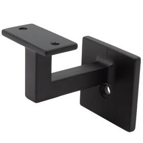 30161-19 Stone Harbor Hardware Contemporary Square Handrail Bracket - Matte Black