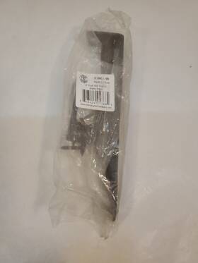 31641-19 Stone Harbor Hardware Flush Bolt Sqaure Corner X Round 6 Inches Matte Black By