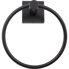 Stone Harbor Hardware 4570-19 Vienna Towel Ring Matte Black By A - Deal Of The Week
