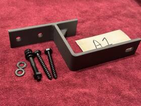 69913-19 Stone Harbor Hardware Bypass Bracket For Flat Sliding Door Tracks Charcoal 5 Inch