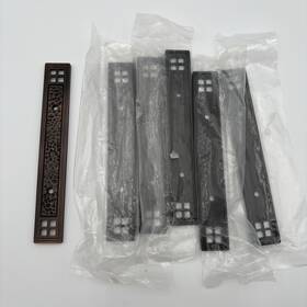 9414-11p Stone Harbor Hardware Arts And Crafts Cabinet Pull Backplate Vintage Bronze By 3 Inch Center