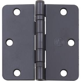 B3514bb-19 Stone Harbor Hardware Ball Bearing Hinge 3-1/2 Inches 1/4 Inch Radius Corner Bulk Pack 100 Each Matt