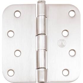 B4058-15 Stone Harbor Hardware Standard Hinge 4 Inches 5/8 Inch Radius Corner Bulk Pack 100 Each Satin Nickel
