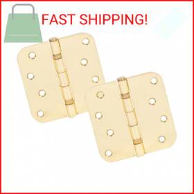 Stone Harbor Hardware P4058bb-3 4 Inch Ball-bearing Door Hinges 5/8 Radius Corner Polished