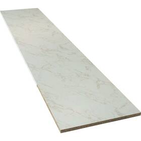 160444 Stretta Vt Industries 6 Ft. Right Hand Laminate White Marble Countertop