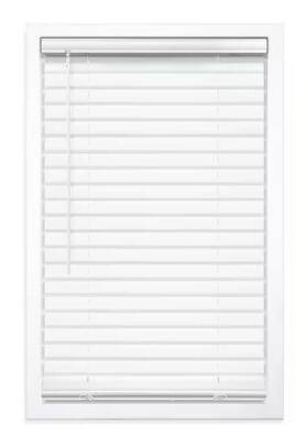 68965 Stylewell White Cordless Room Darkening Vinyl Blinds With 2 Inch Slats - 30 W X 64 L