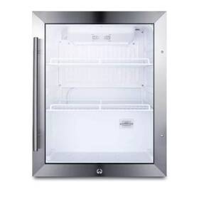 Scr314l Summit Appliances 19 Inch Wide 2.1 Cu. Ft. Free Standing Beverage Center With Door Lock