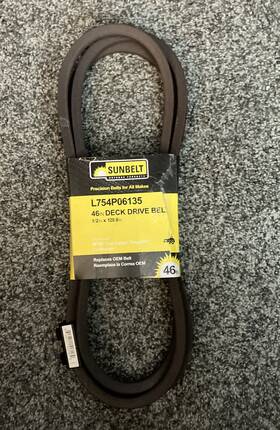 L754p06135 Sunbelt 46 In Deck Belt Fits Cub Cadet/mtd/troy Bilt /craftsman 754p06135