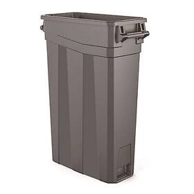 Tcnh2030 Suncast Corporation 23 Gallon Resin Slim Trash Can Plastic Gray