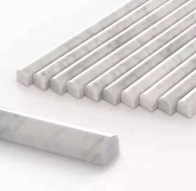 Pen-car-10 Sunwings Honed Carrara White 12 Inch X 0.75 Marble Tile Backsplash Accessory-10-pack
