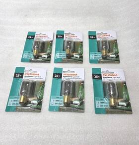 18321 Sylvania 6 Pcs.- 25 W T8 Lamp Double Contact Bayonet Appliance Light Bulbs