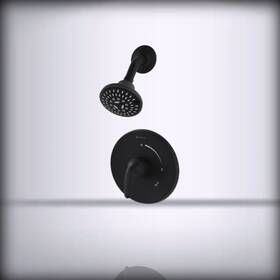 5501mbtrm Symmons Industries Elm - Single Handle Wall Mount Shower Trim Kit In Matte Black Valv Large