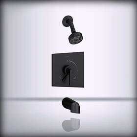 S-3602-mb-1.5-trm Symmons Industries - Duro Single Handle 1-spray Tub And Shower Matte Black