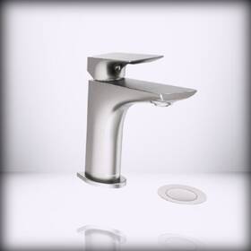 Sls4912stnpp Symmons Verity Single-hole Single-handle Bathroom Faucet With Push Satin Nickel Large
