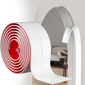 Symyda 769016376195 Flexible Wall Corner Guard 20ft Child And 2.4in 19.7ft Matte White