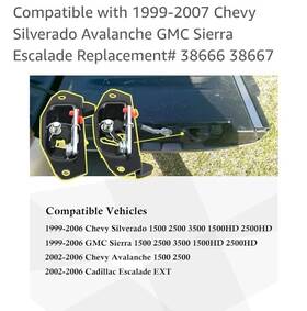 T1a-15921948 T1a Tailgate Latch Left And Right For Chevrolet Silverado Avalanche Gmc Sierra -