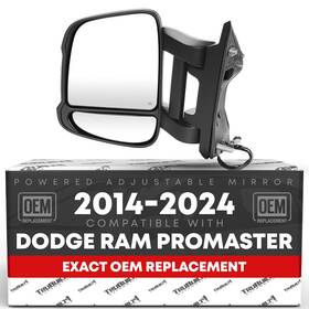 T1a-1914tlehr T1a Ram Promaster Passenger Side Mirror Replacement - Powered Adjustment Heated
