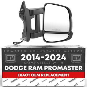 T1a-1914tlmr T1a Ram Promaster Passenger Side Mirror Replacement - Powered Adjustment Manual