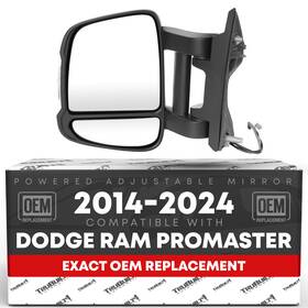 T1a-1914tlmsl T1a Ram Promaster Driver Side Mirror Replacement - Powered Adjustment Manual Fol
